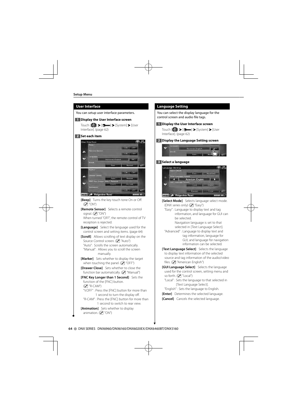 Kenwood DNX6160 User Manual | Page 64 / 100