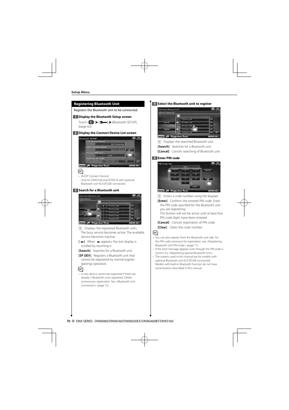 Kenwood DNX6160 User Manual | Page 70 / 100