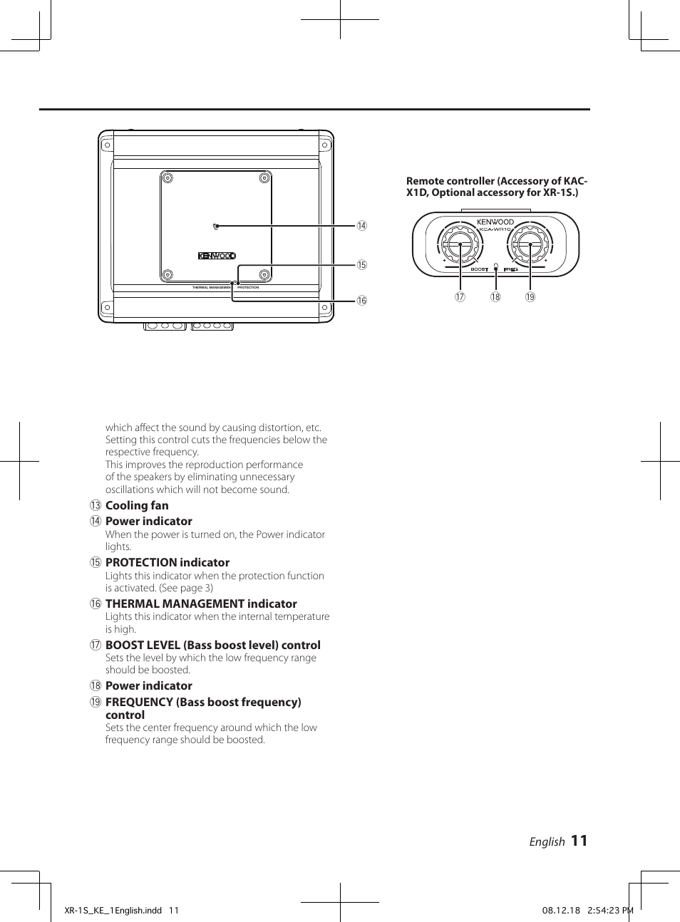 Kenwood XR-1S User Manual | Page 11 / 36