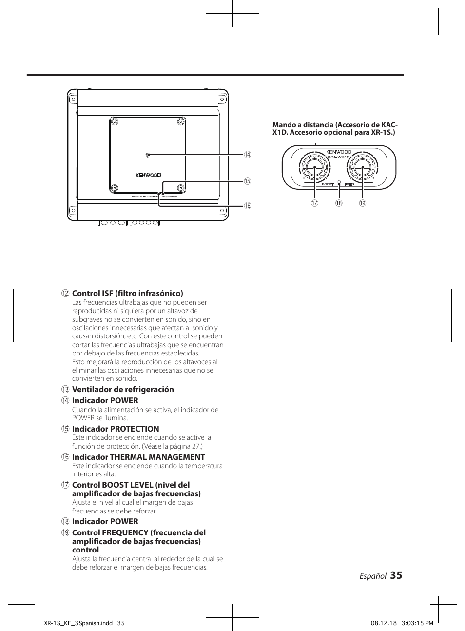 Kenwood XR-1S User Manual | Page 35 / 36