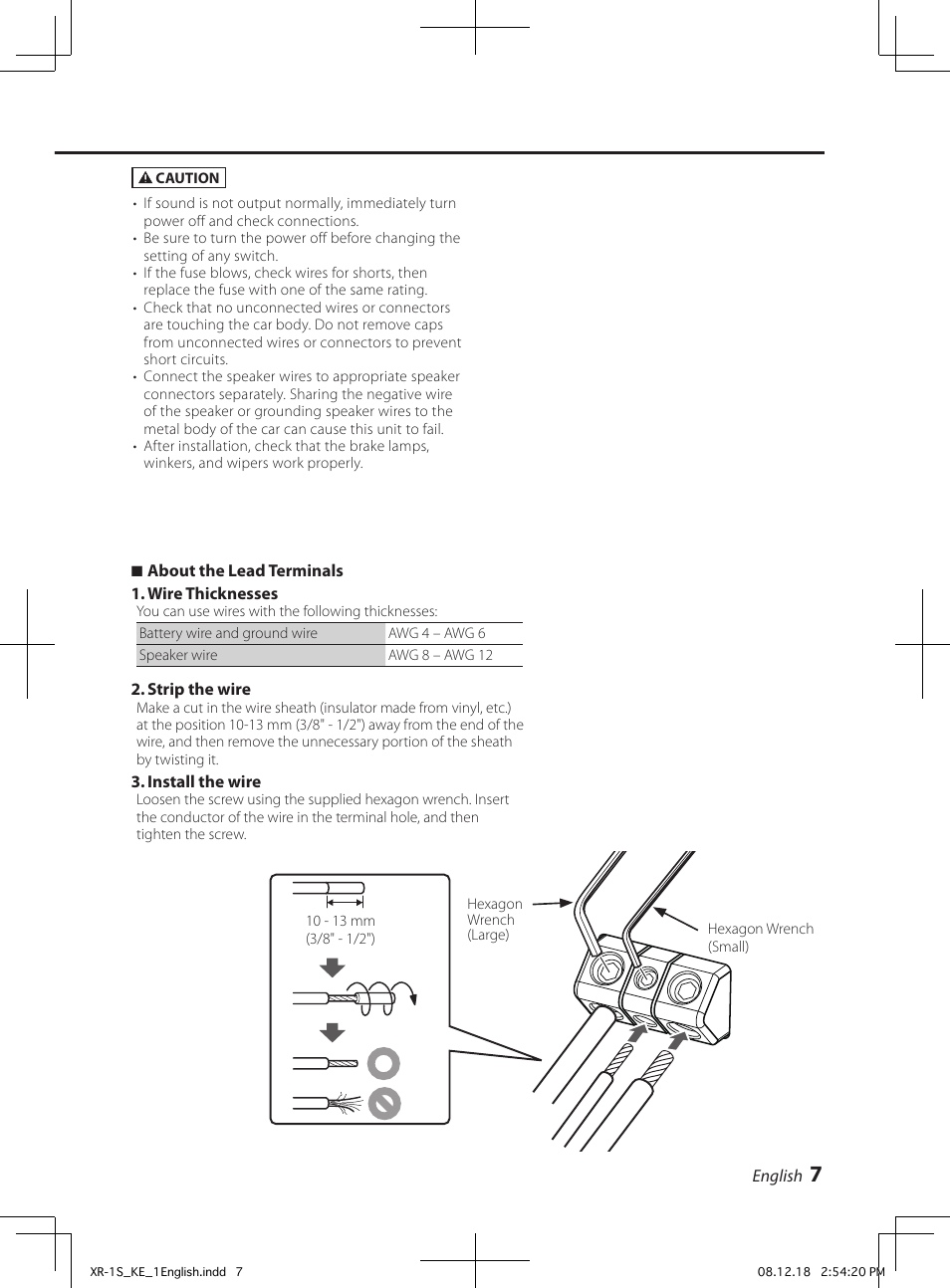 Kenwood XR-1S User Manual | Page 7 / 36