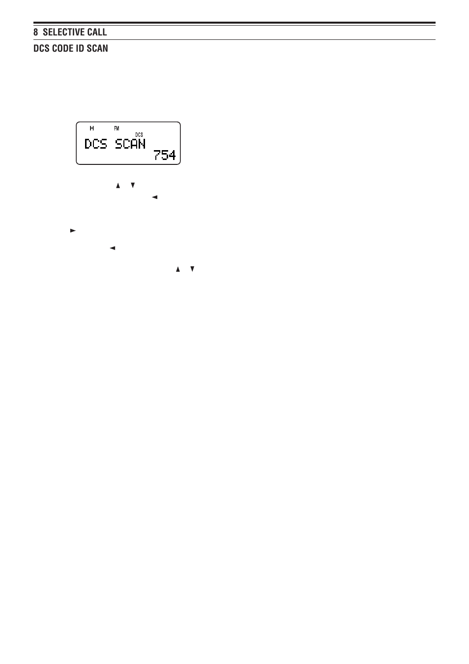 8 selective call, Dcs code id scan | Kenwood TH-F7E User Manual | Page 35 / 64