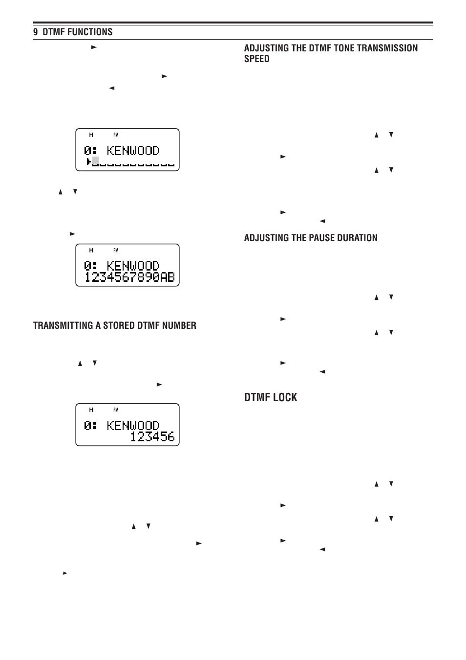 Dtmf lock | Kenwood TH-F7E User Manual | Page 37 / 64