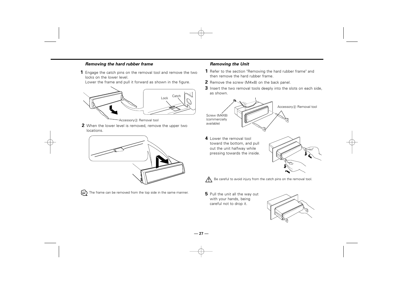 Kenwood RECEIVER KRC-36 User Manual | Page 27 / 122