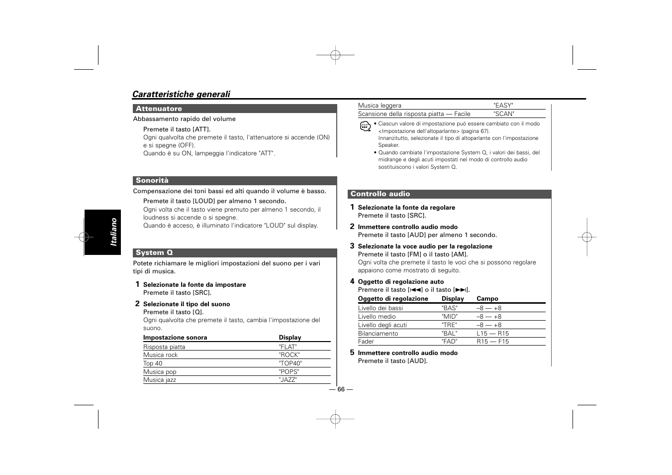 Kenwood RECEIVER KRC-36 User Manual | Page 66 / 122