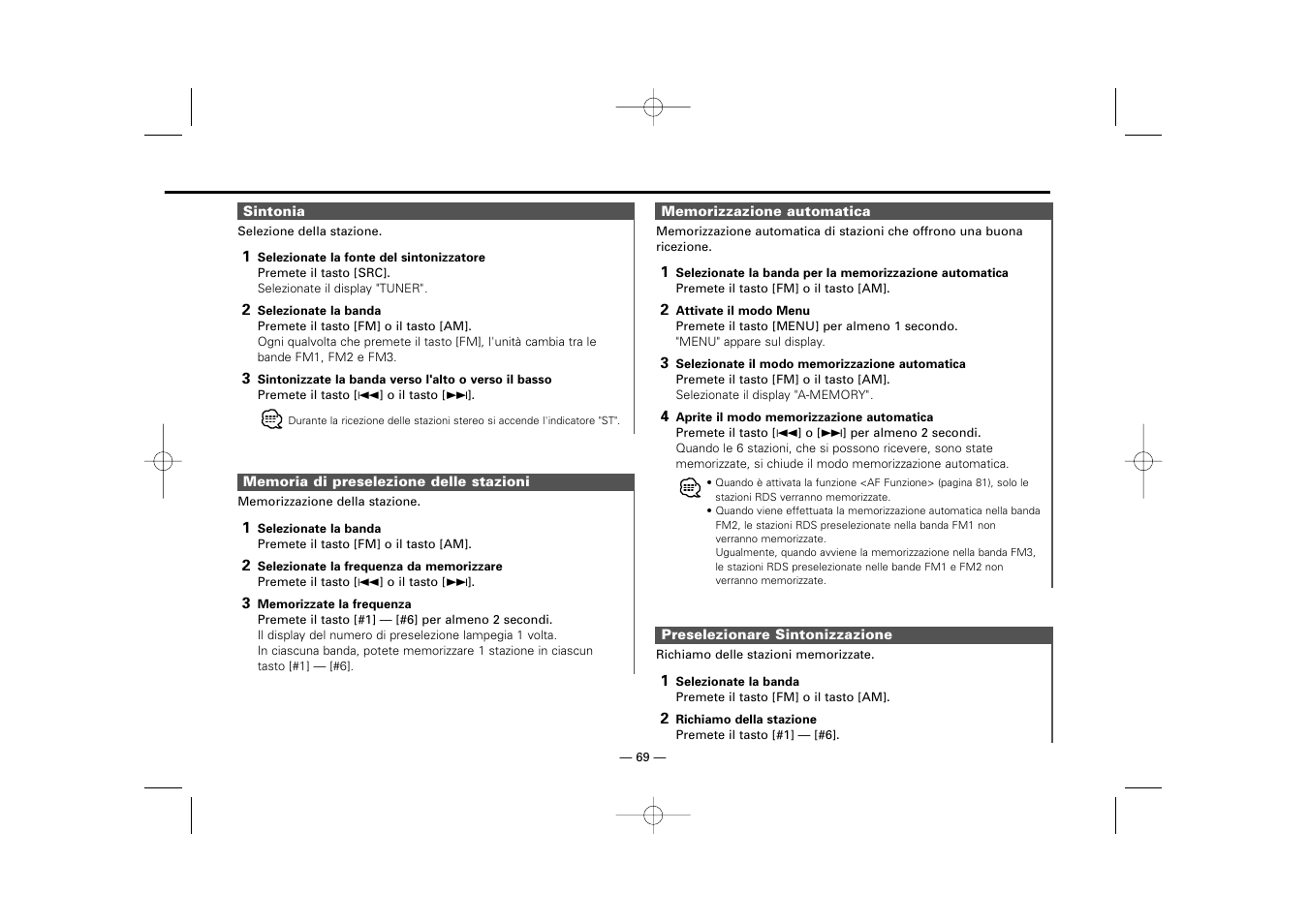 Kenwood RECEIVER KRC-36 User Manual | Page 69 / 122