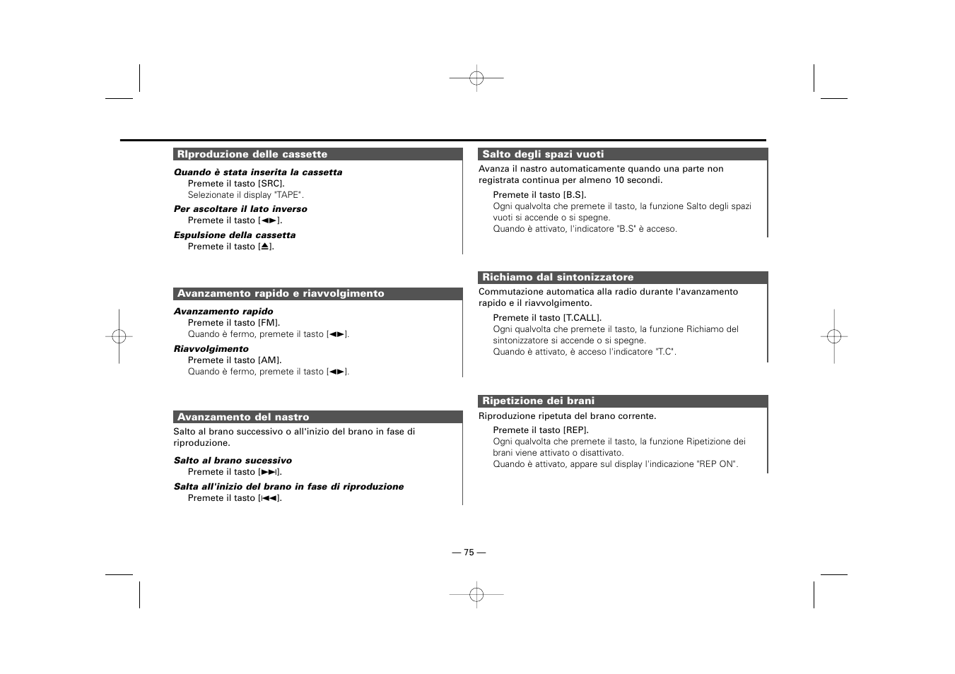 Kenwood RECEIVER KRC-36 User Manual | Page 75 / 122