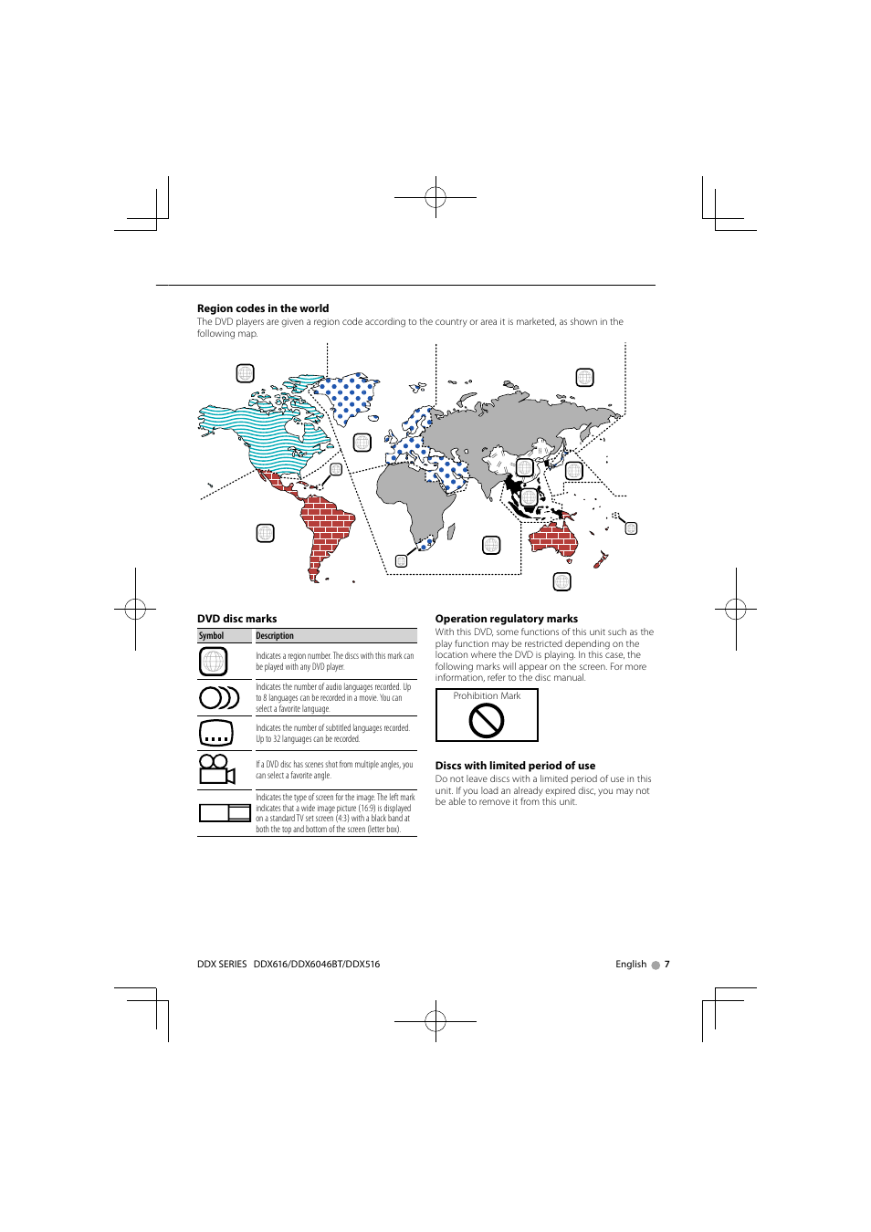 Kenwood DNX SERIES DDX6046BT User Manual | Page 7 / 100