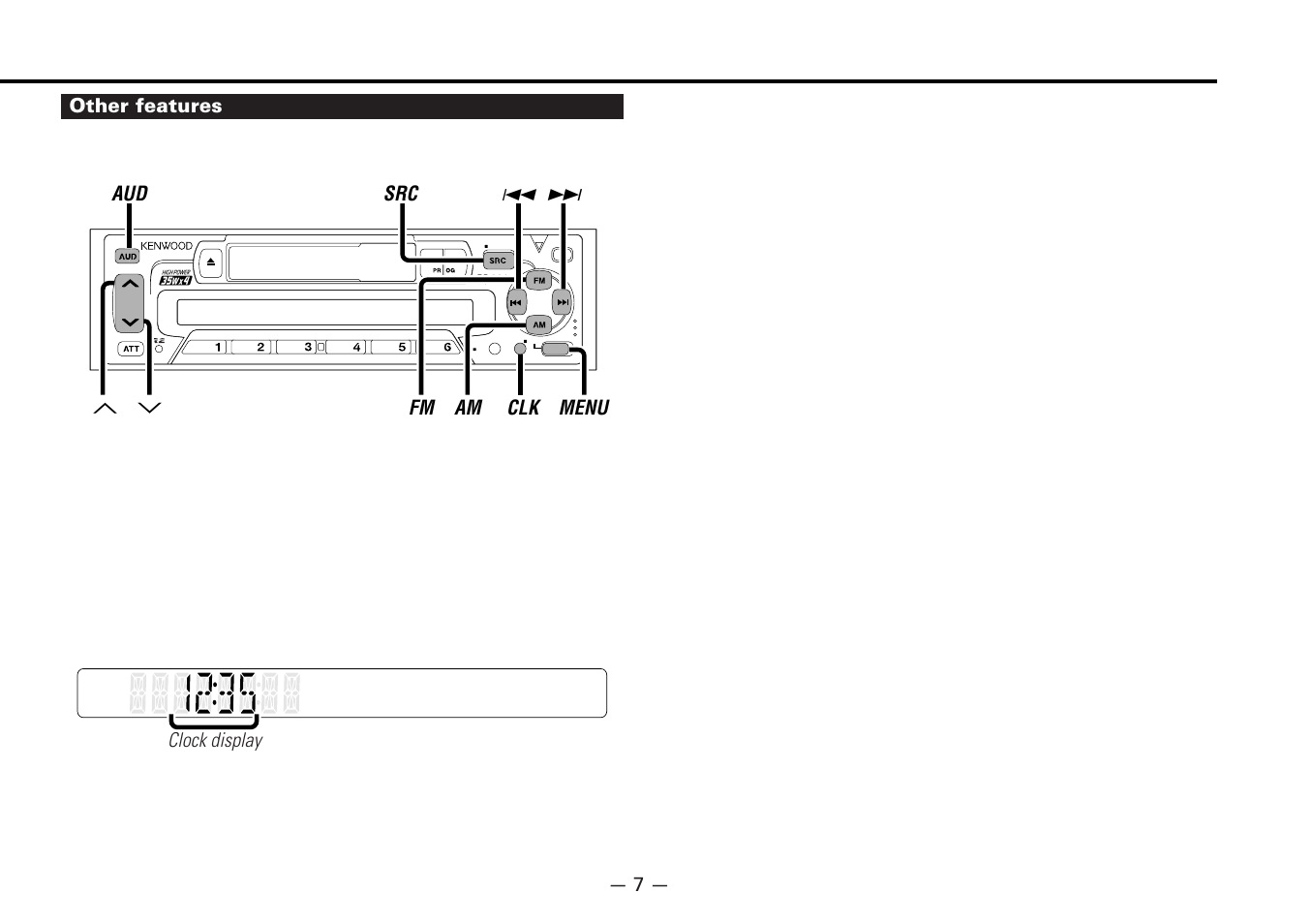 Other features | Kenwood KRC-177RA User Manual | Page 7 / 24