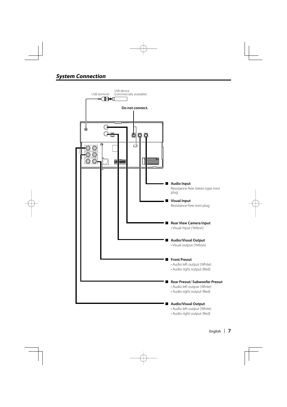 System connection | Kenwood DNX5220BT User Manual | Page 7 / 72