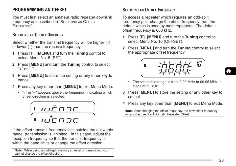 Programming an offset | Kenwood TM-271A User Manual | Page 30 / 79