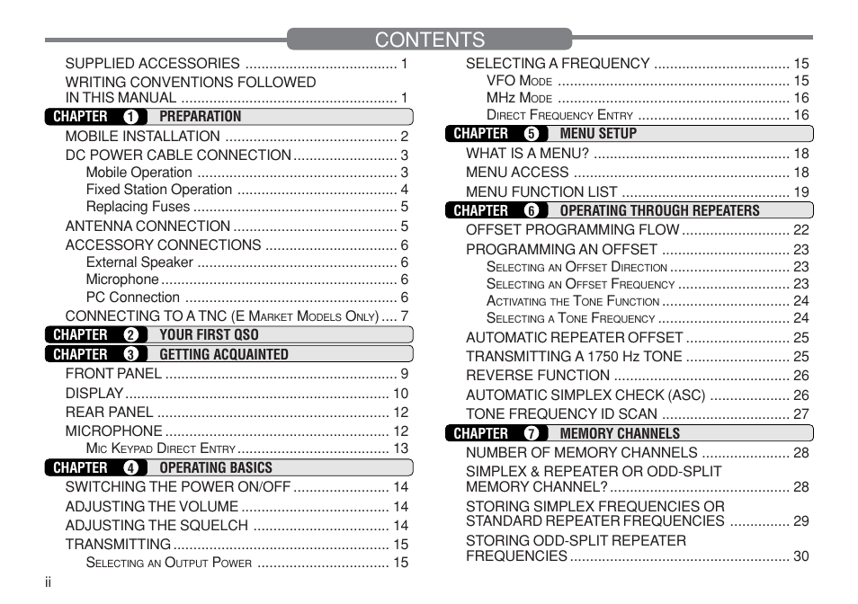 Kenwood TM-271A User Manual | Page 5 / 79