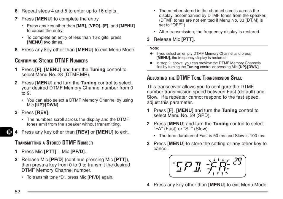 Dtmf n, Dtmf t | Kenwood TM-271A User Manual | Page 59 / 79