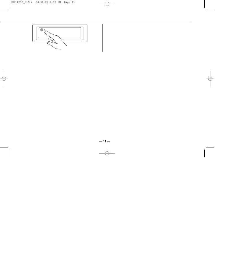 Kenwood KRC-X858 User Manual | Page 11 / 49