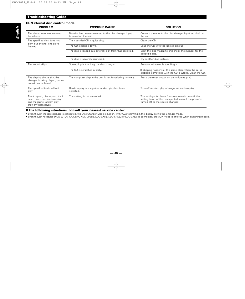 Kenwood KRC-X858 User Manual | Page 46 / 49