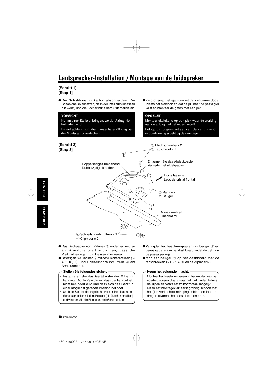 Kenwood KSC-310CCS User Manual | Page 10 / 20