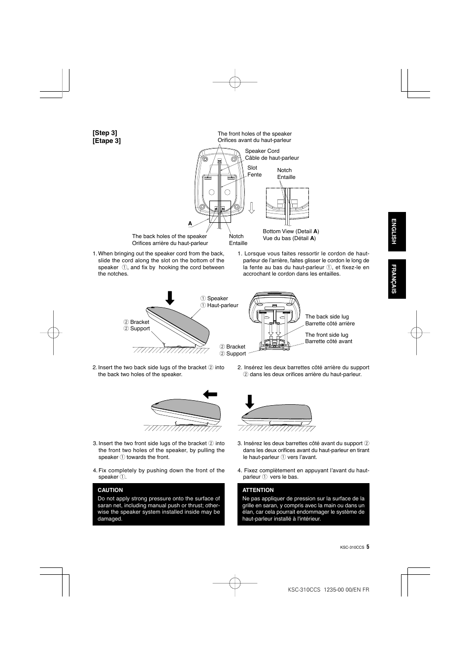Kenwood KSC-310CCS User Manual | Page 5 / 20