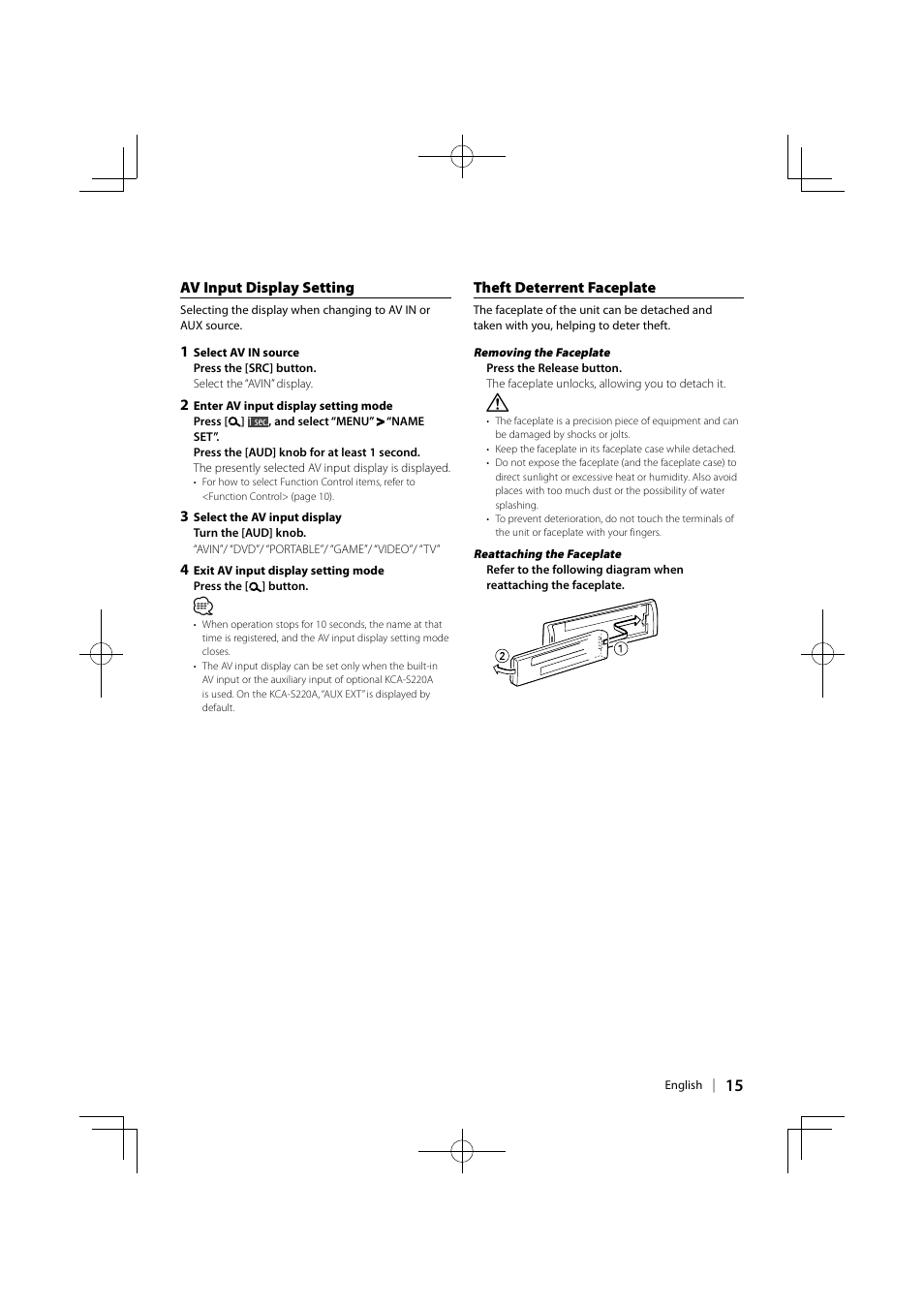 Kenwood KDV-MP5042U User Manual | Page 15 / 42