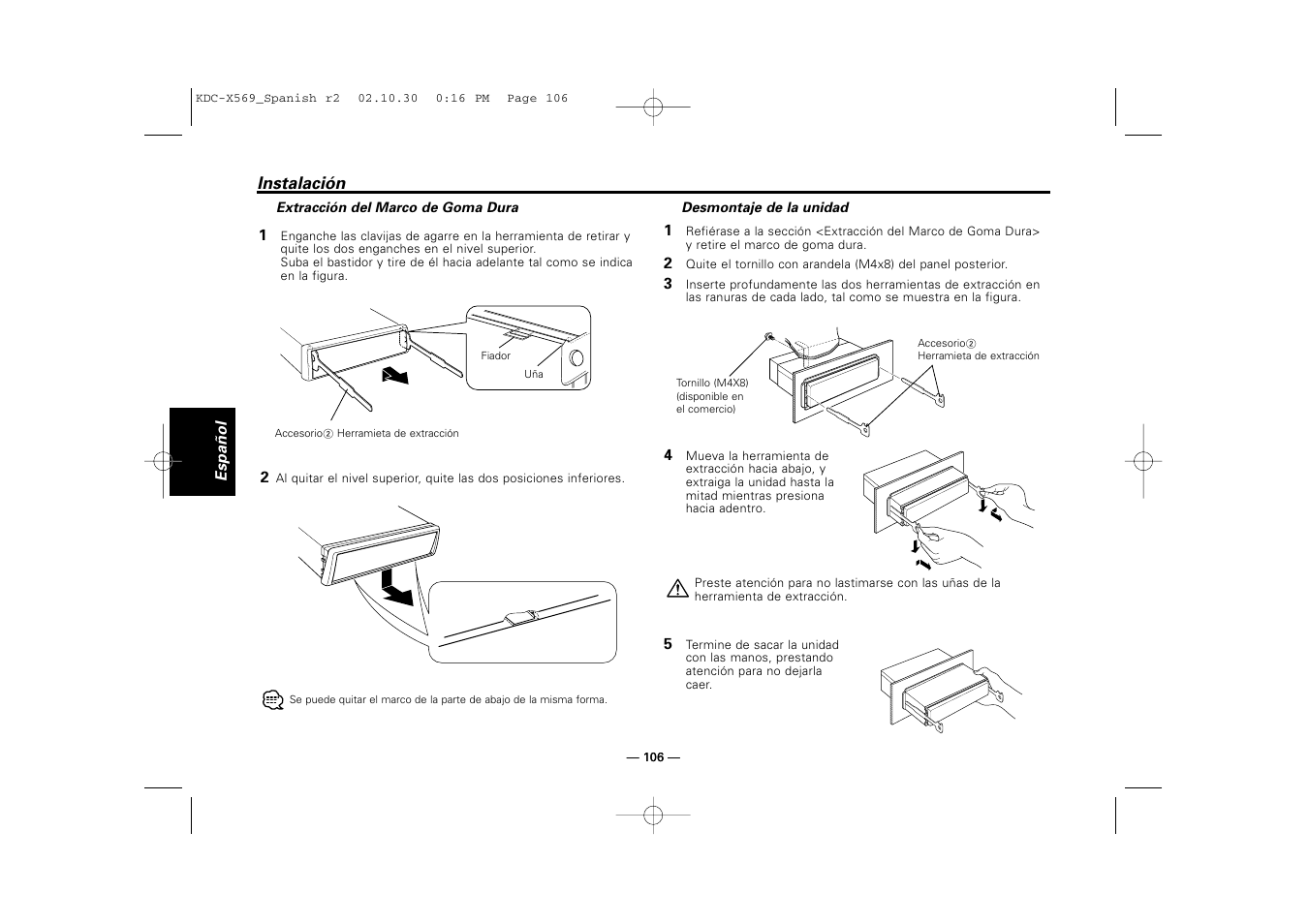 Kenwood KDC-MPV622 User Manual | Page 106 / 112