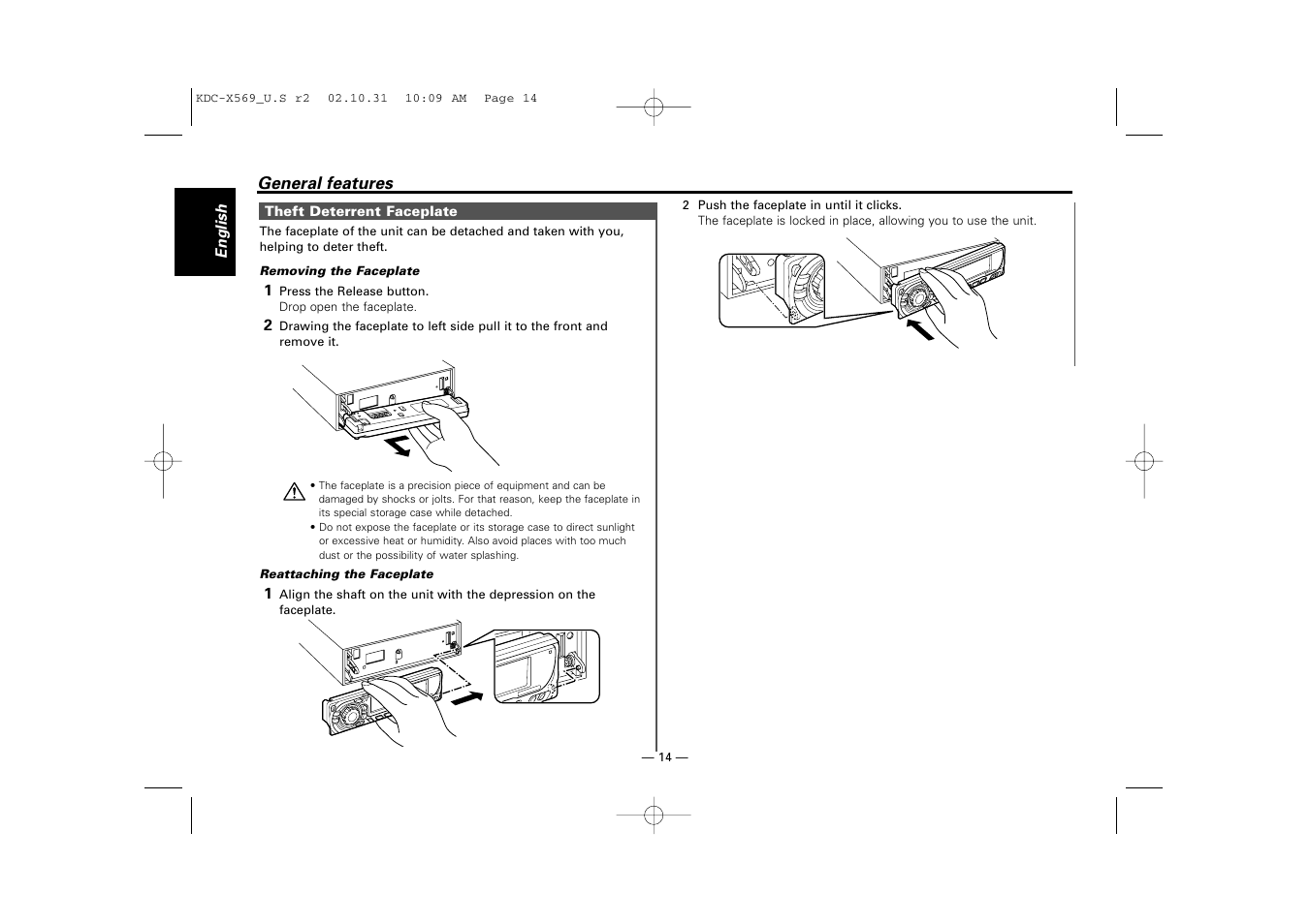 Kenwood KDC-MPV622 User Manual | Page 14 / 112