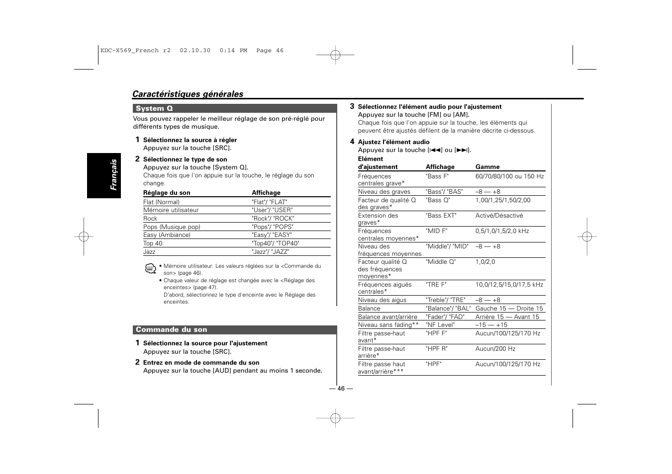 Kenwood KDC-MPV622 User Manual | Page 46 / 112