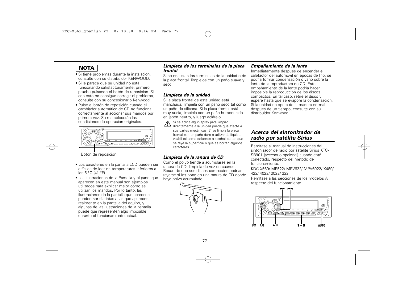 Kenwood KDC-MPV622 User Manual | Page 77 / 112