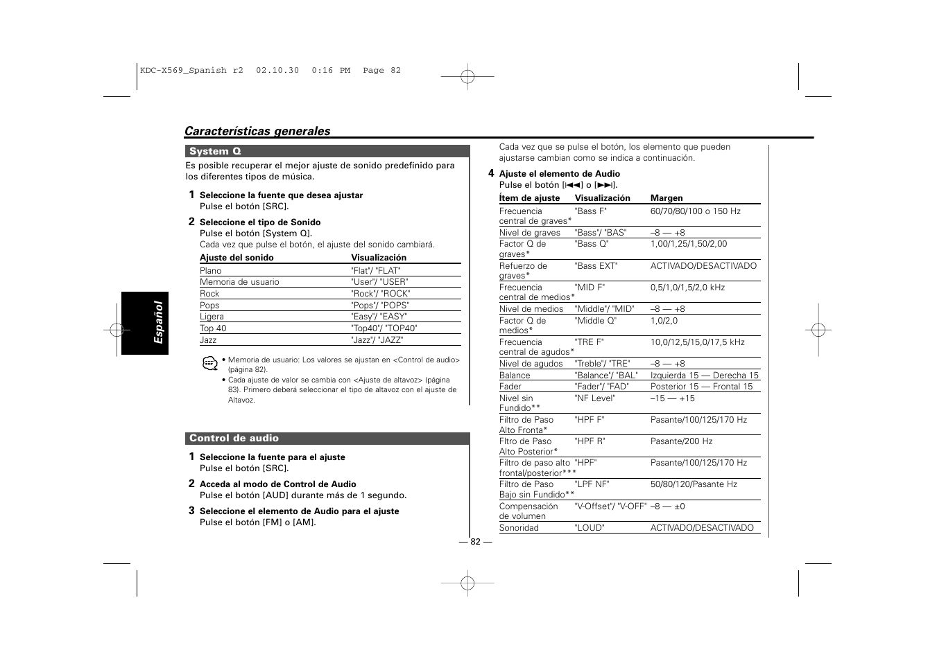 Kenwood KDC-MPV622 User Manual | Page 82 / 112