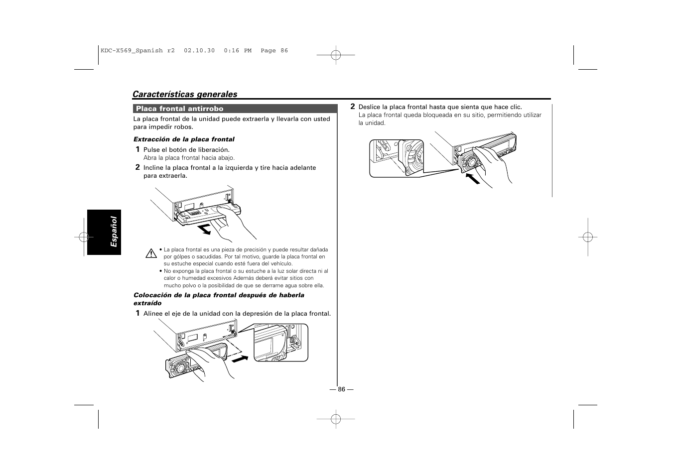 Kenwood KDC-MPV622 User Manual | Page 86 / 112