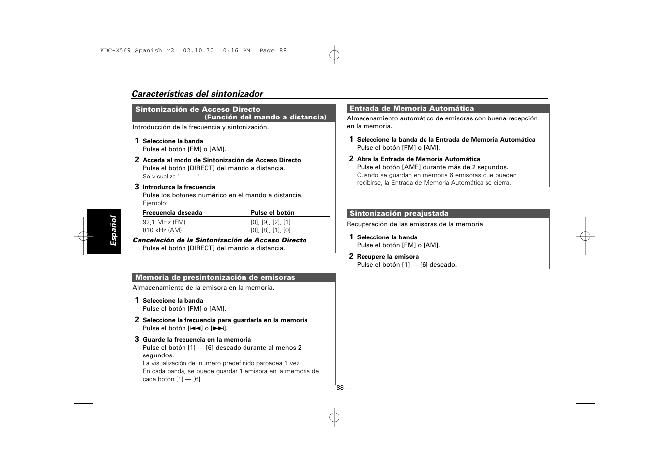 Kenwood KDC-MPV622 User Manual | Page 88 / 112