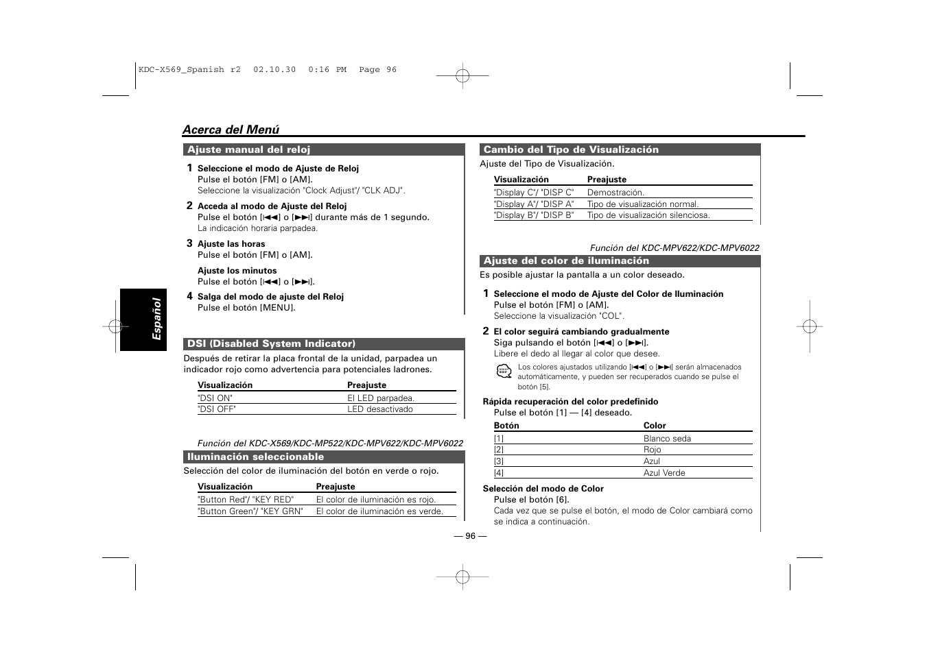 Kenwood KDC-MPV622 User Manual | Page 96 / 112