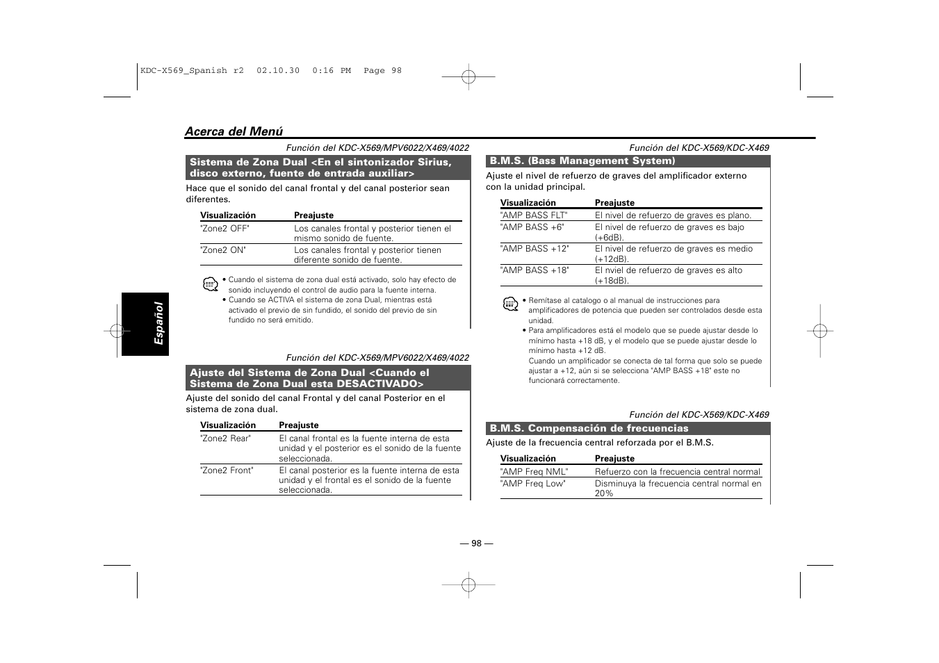 Kenwood KDC-MPV622 User Manual | Page 98 / 112