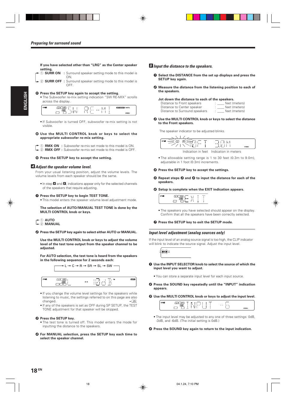 Kenwood KRF-V4080D User Manual | Page 18 / 36