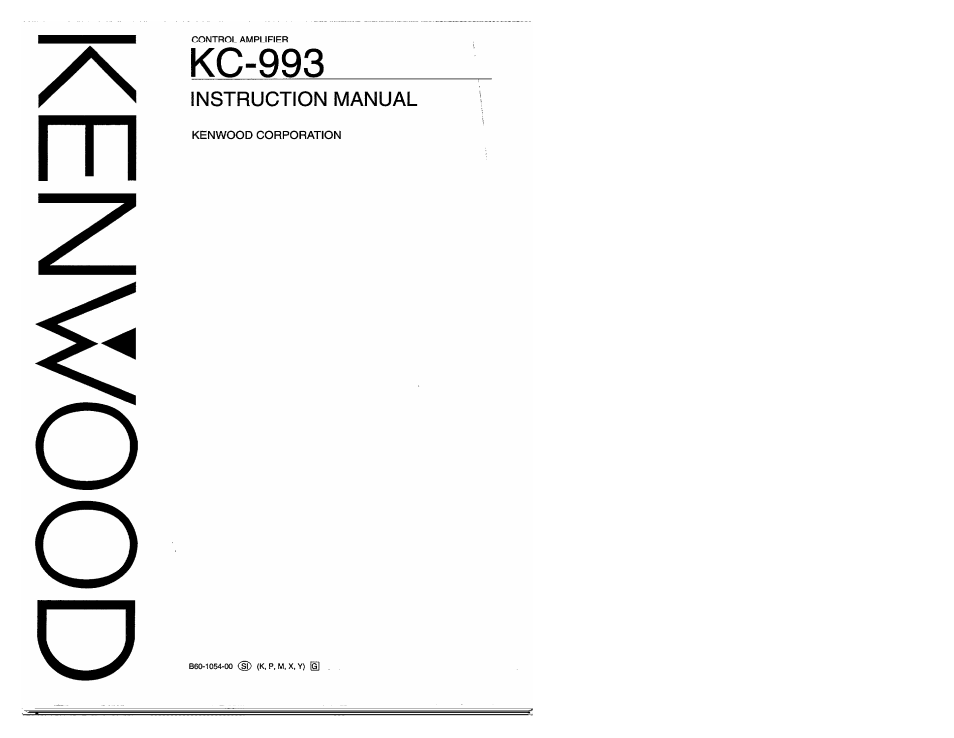 Kenwood KC-993 User Manual | 24 pages