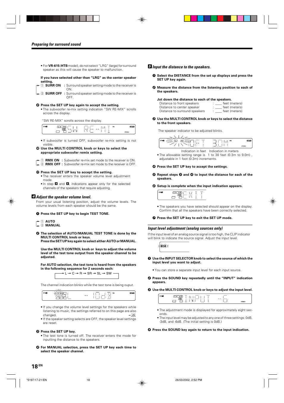 Kenwood KRF-V5060D User Manual | Page 18 / 36
