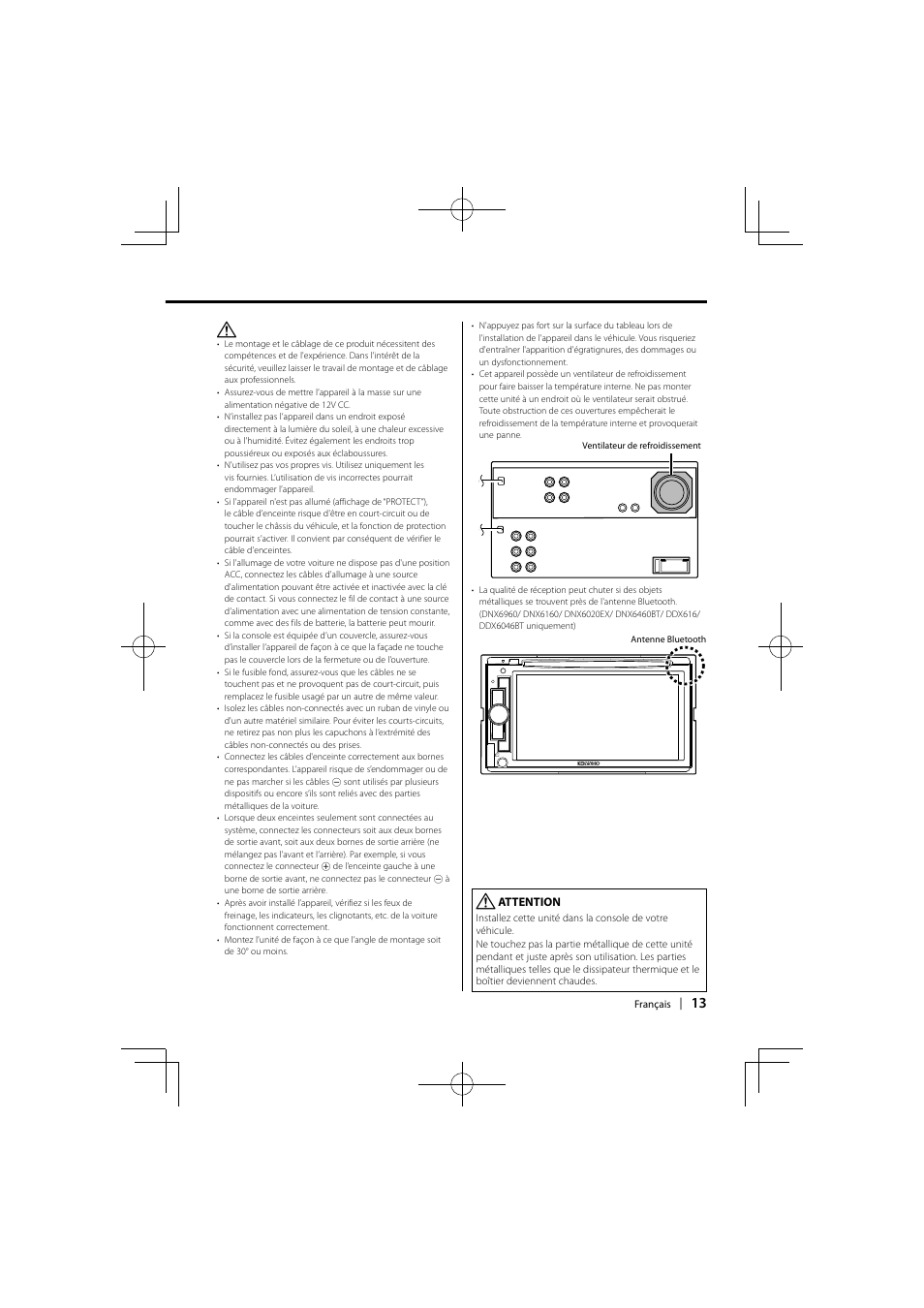 Kenwood DDX6046BT User Manual | Page 13 / 32