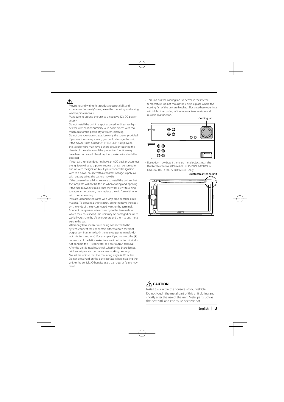 Kenwood DDX6046BT User Manual | Page 3 / 32