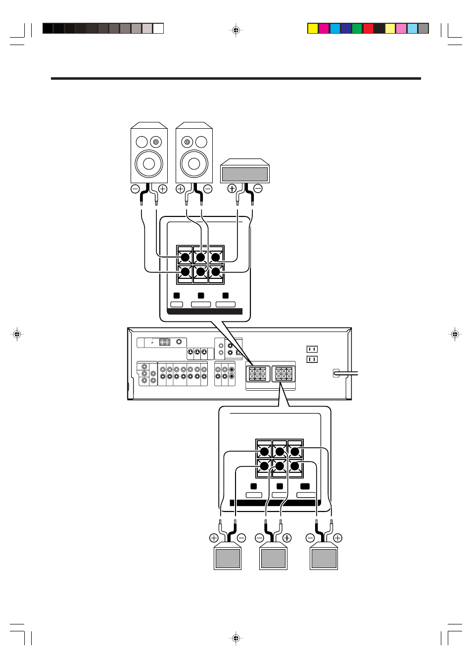 Connecting the speakers, Setting up the system | Kenwood VR-716 User Manual | Page 13 / 40