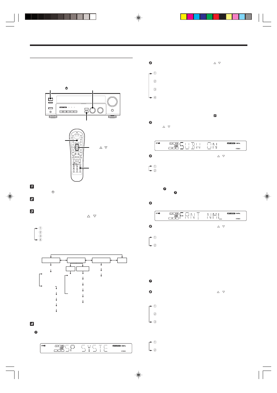 Preparing for surround sound, Speaker settings | Kenwood VR-716 User Manual | Page 16 / 40