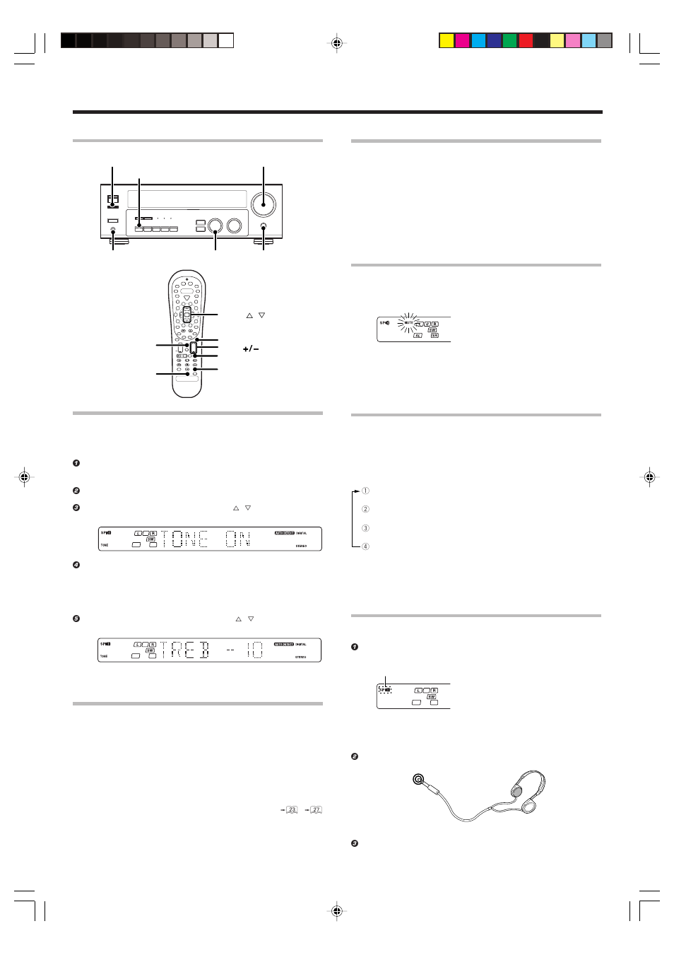 Adjusting the sound | Kenwood VR-716 User Manual | Page 19 / 40