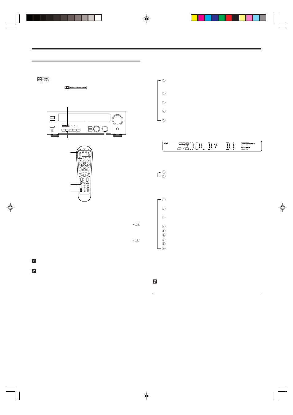 Surround play | Kenwood VR-716 User Manual | Page 25 / 40