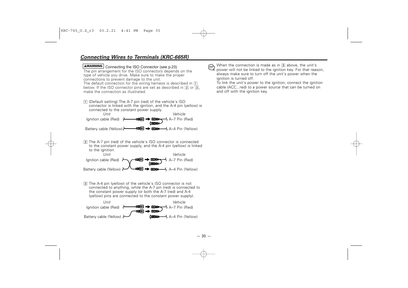 Kenwood KRC-765 User Manual | Page 35 / 42