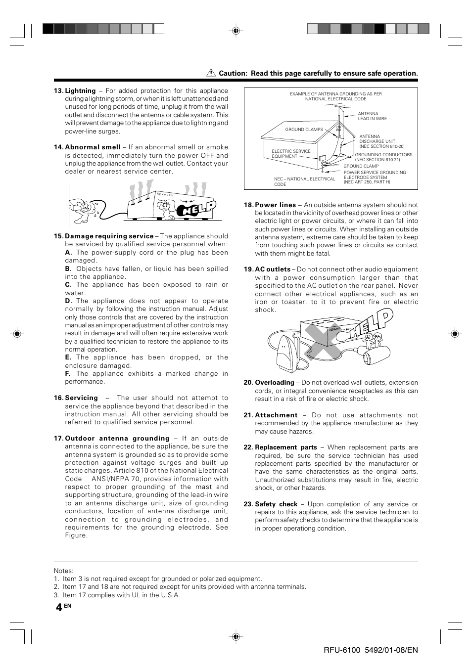 Kenwood RFU-6100 User Manual | Page 4 / 8