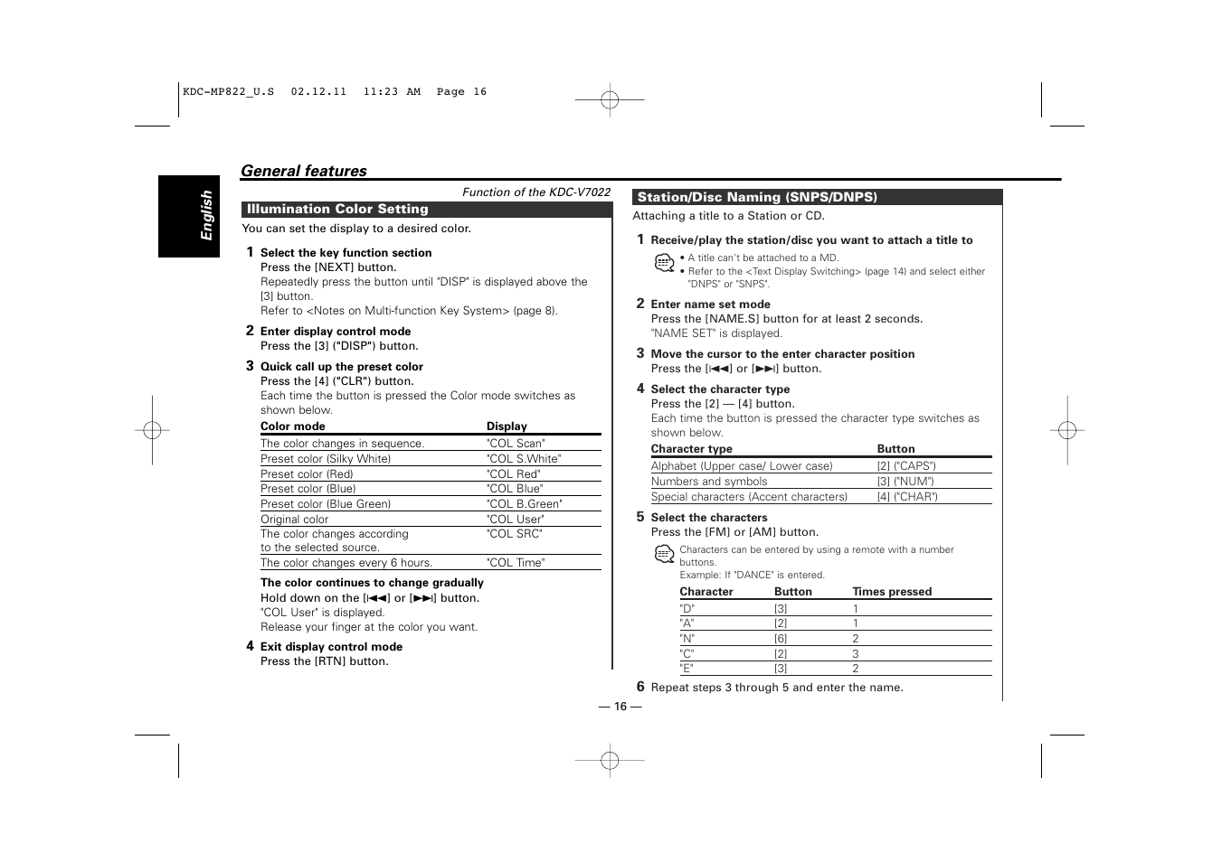 Kenwood eXcelon KDC-X769 User Manual | Page 16 / 48