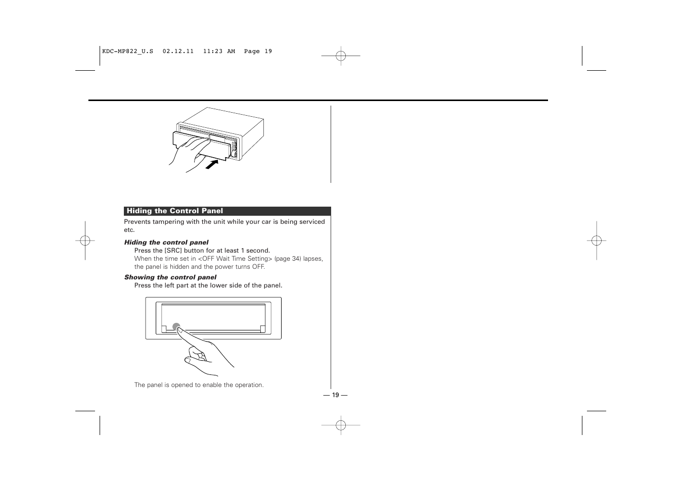 Kenwood eXcelon KDC-X769 User Manual | Page 19 / 48