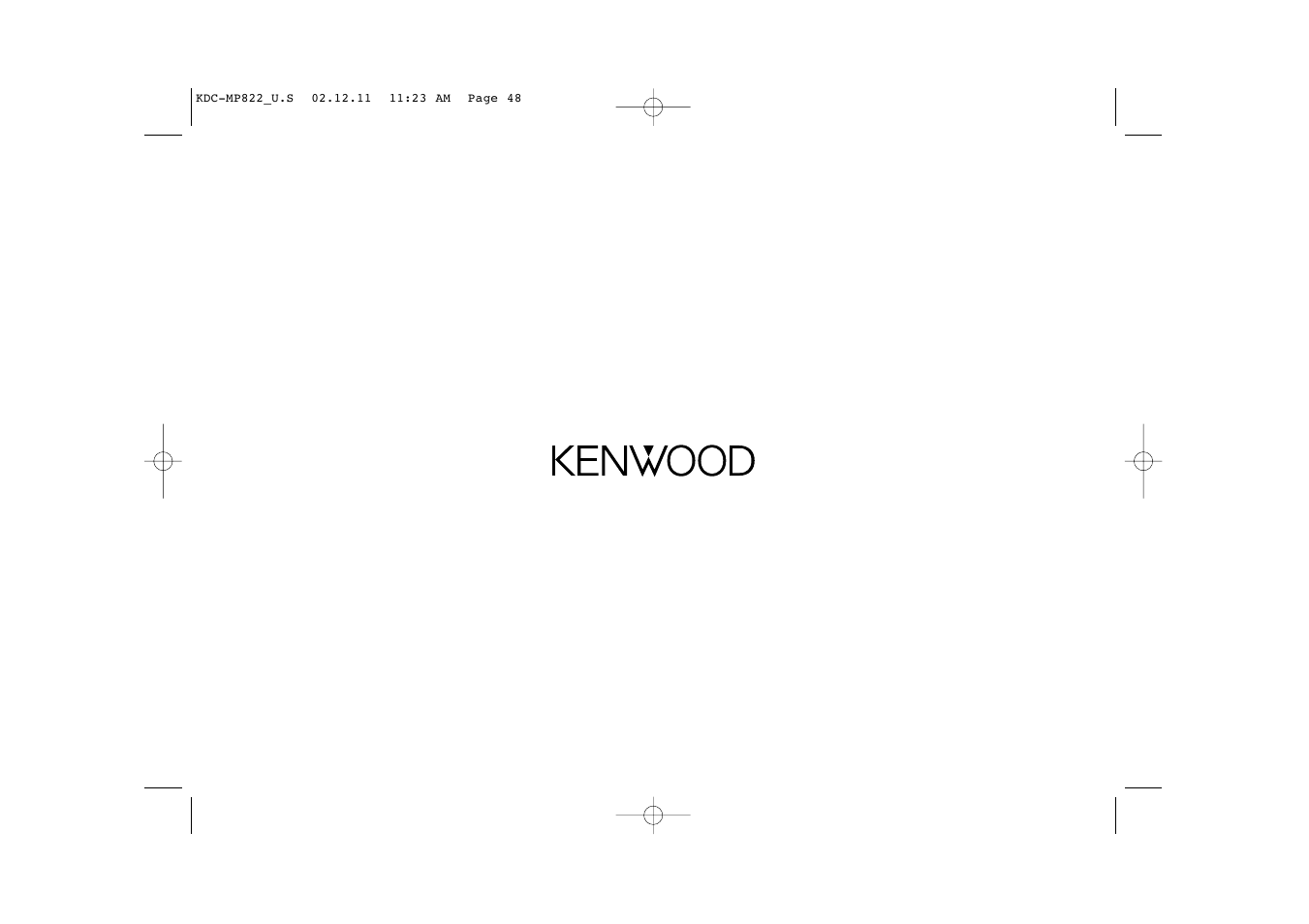 Kenwood eXcelon KDC-X769 User Manual | Page 48 / 48