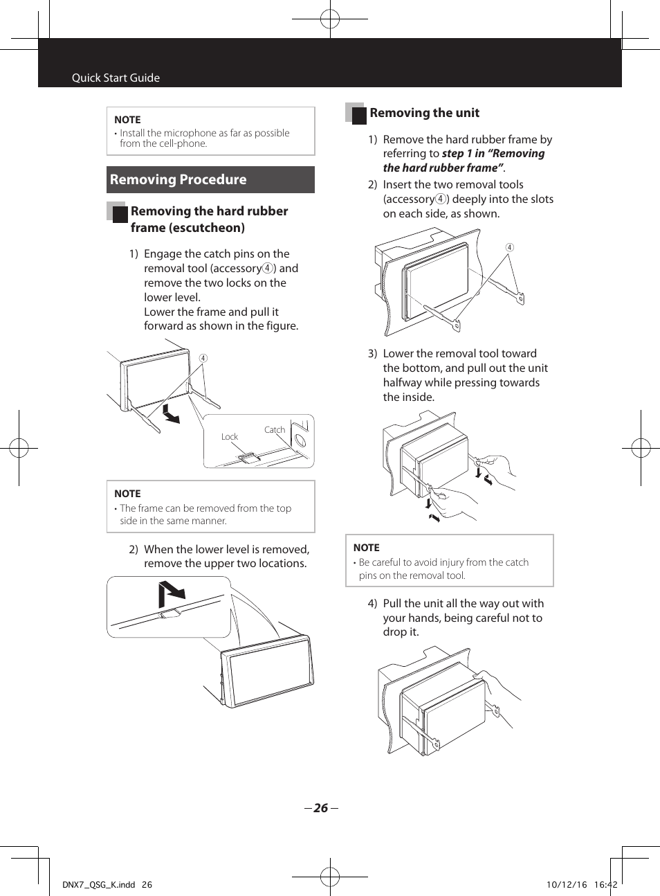 Removing procedure | Kenwood DNX7180 User Manual | Page 26 / 32