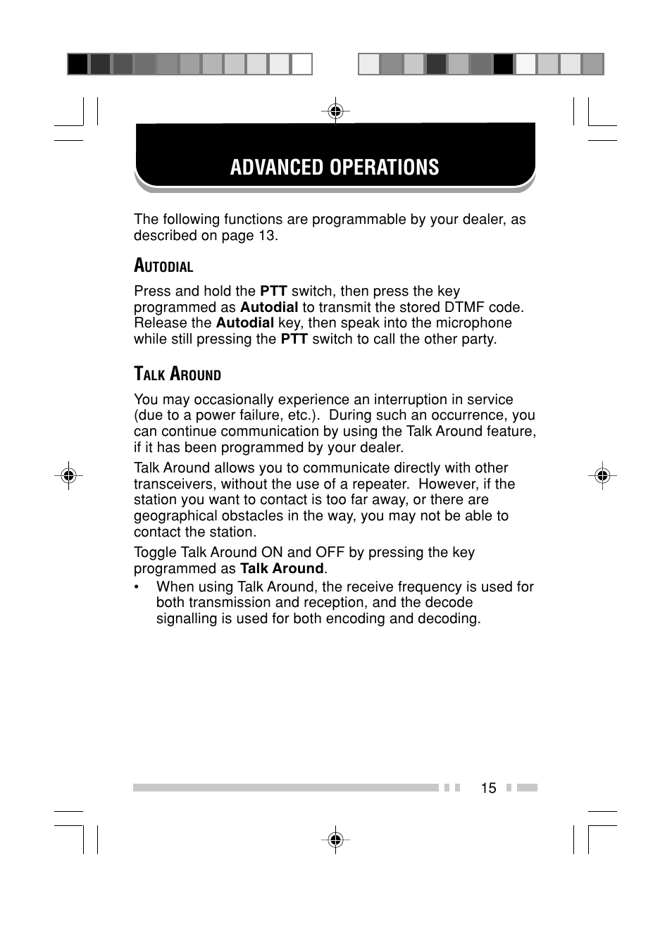 Advanced operations | Kenwood TK-3202L User Manual | Page 22 / 32
