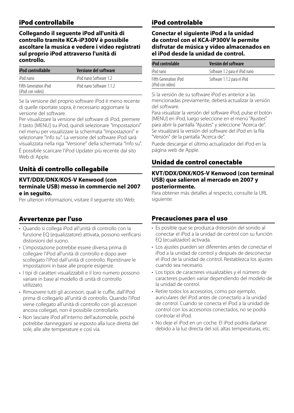 Kenwood KCA-iP300V User Manual | Page 3 / 4