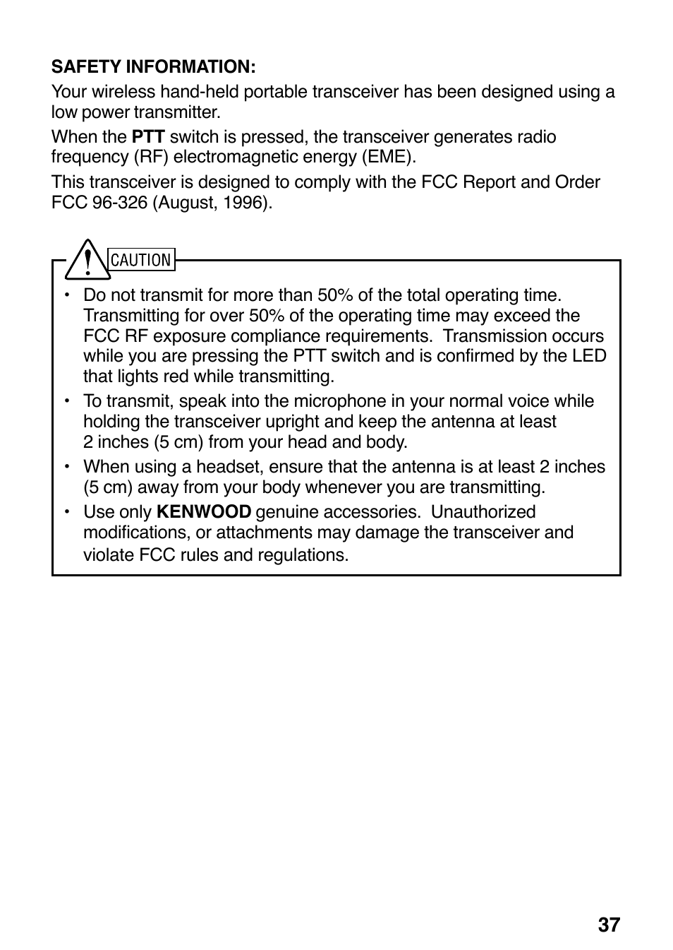 Kenwood ProTalk XLS TK-3130 User Manual | Page 43 / 48