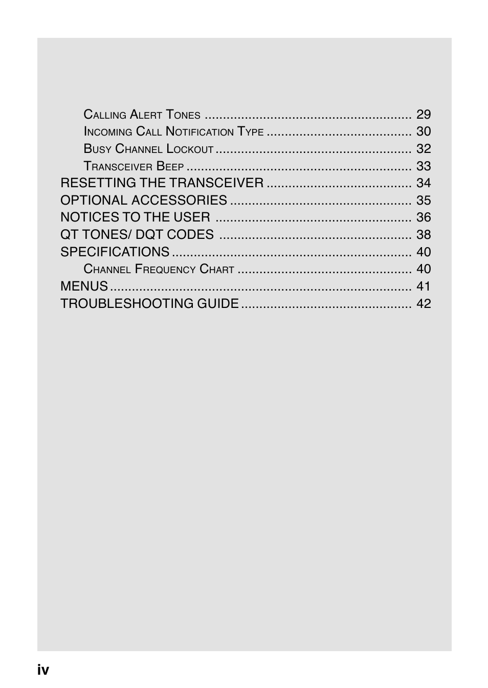 Kenwood ProTalk XLS TK-3130 User Manual | Page 6 / 48